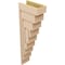 Ekena Millwork 6"W x 12"D x 36"H Thin Landon Rough Cedar Woodgrain TimberThane Corbel, Primed Tan CORUR06X12X36LANRCPR - alternate 2
